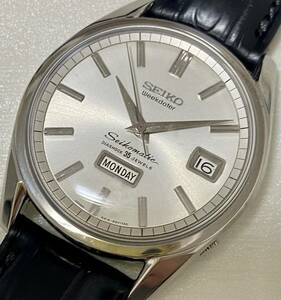 1円〜 N SEIKO セイコー マチック Weekdater 6218-8971 メンズ 自動巻き デイデイト アンティーク 35石 稼動品 腕時計 A0313