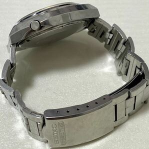 1円〜 N SEIKO セイコー 5アクタス SS 6106-7700 ブルーダイヤル メンズ 自動巻き デイデイト アンティーク 23石 稼動品 腕時計 7220056の画像6