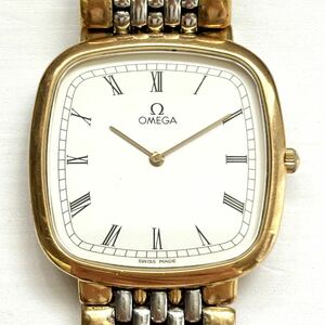1円~ A OMEGA オメガ デビル ホワイトローマン メンズ レディース クォーツ アンティーク ジャンク 腕時計 A2414