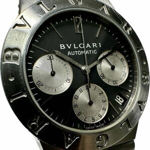 1円〜 Y BVLGARI ブルガリ ディアゴノスポーツ クロノグラフ CH35S メンズ 自動巻き デイト アンティーク ジャンク 時計 72240862の画像3