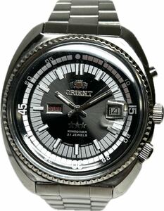 1 jpy ~ T ORIENT Orient King diver 469617-7E PT coin edge bezel men's self-winding watch day date antique clock 62250691