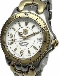 1 jpy ~ H TAG Heuer cell Chrono meter WG5220-P0 men's self-winding watch Date antique Vintage Junk clock 62247884