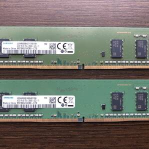 メモリ SAMSUNG PC4-2666V 4GB×2枚組 1R×16 動作品①の画像1