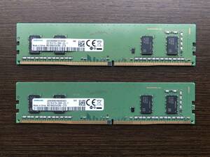 メモリ SAMSUNG PC4-2666V 4GB×2枚組 1R×16 動作品