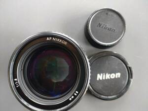 ◇Nikon・AF NIKKOR★85ｍｍ・1：1.8◇単焦点レンズ◇現状品◇