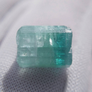 ブルーグリーン×カラーレス バイカラー トルマリン 電気石 標本 結晶 原石 約4.10ct アフガニスタン・Peach鉱山産 13の画像3