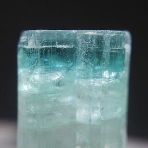 ブルーグリーン×カラーレス バイカラー トルマリン 電気石 標本 結晶 原石 約4.10ct アフガニスタン・Peach鉱山産 13の画像5