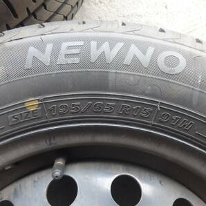 ホイールタイヤ 4本 BRIDGESTONE NEWNO 195/65 R15 91H 2022年製の画像7