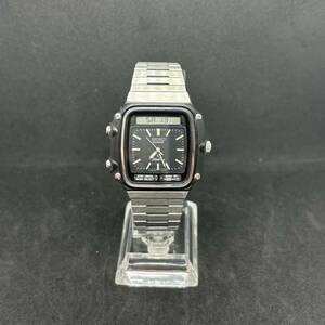 作動良好 SEIKO セイコー Silver Wave H357-5120 ヴィンテージ 1980年代製 デジアナ メンズ腕時計 クォーツ 中古