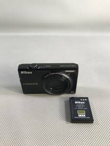 S4909○Nikon ニコン COOLPIX クールピクス デジタルカメラ デジカメ コンパクトカメラ S6100 バッテリー EN-EL12 訳あり 初期化済 240422