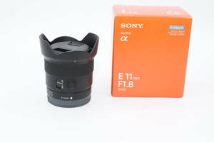 【実用中古上】ソニー E 11 mm F1.8 SEL11F18