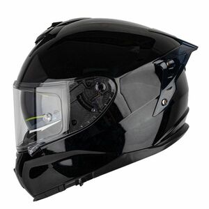 SOMAN　バイク用フルフェイスヘルメット　フリップアップ　UVカット99%　サイズ指定可能　艶有り黒