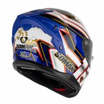 SOMAN　バイク用フルフェイスヘルメット　フリップアップ　UVカット99%　サイズ指定可能　コード17　ランド_画像4