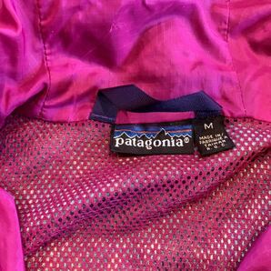 美中古品 ビンテージ Patagonia ストームジャケット 初期 サイズM ターコイズ+ピンク マウンテンパーカー の画像2