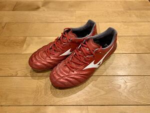 中古品 MIZUNO モナルシーダ NEO2 JAPAN 25.0 カンガルー パッションレッド