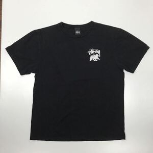 Tシャツ STUSSY ストゥーシー　ブラック プリント Lサイズ