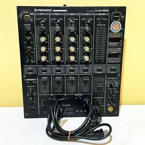 #D5B Pioneer PREAMP DJ MIXER DJM-500 4ch 通電確認済み パイオニア アンプ DJミキサー 音響機器 オーディオ機材 動作未確認