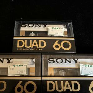 未使用 SONY DUAD 60 カセットテープ 5本セット 大量 まとめ TYPE III (Fe-Cr) Position 未開封 デッドストック type3の画像4