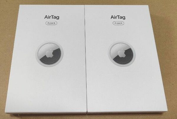 Apple AirTag 4pack ×2箱「未開封品」エアタグ ※値引き不可能