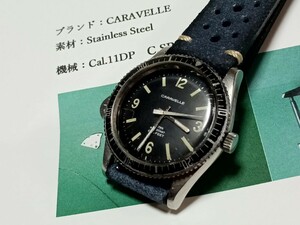 OH завершено Vintage bulova caravelle 666 дайвер античный kya этикетка 666feet De Ville дайвер милитари 