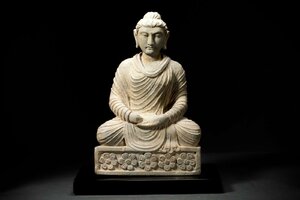 [. old .]. famous auction buying go in era thing grey one-side rock carving gun da-la*.... seat image Buddhism culture antique goods old fine art Buddhism old fine art 