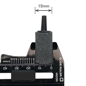 【送料210円】 一方コック 10個、円柱形エアーストーン 10個 セット エアーコック 流量調整 メダカ 水槽 エアーポンプ 調整 アクア用品の画像2