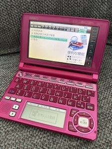 ◆CASIO Ex-word ★　電子辞書 XD-A4800FP フラッシュピンク ツインタッチパネル◆