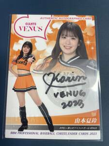 BBM 2023 山本夏鈴 直筆サイン VENUS チアリーダー /90枚限定 読売巨人ジャイアンツ