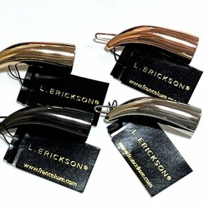 L.Ericksonフランスラックス メタルヘアバレッタ4本