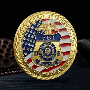 アメリカ FBI連邦捜査局 聖ミカエル チャレンジコイン メダル