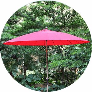 2.7m Garden Umbrella Outdoor Sun Shade For Patio, For Terrace/beach/pool Umbrella With Sun-shade Crank