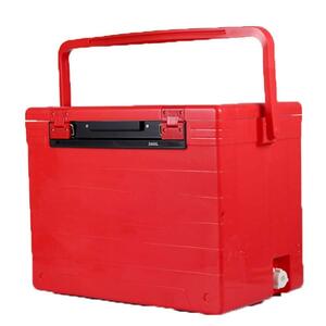 釣りバケツ 釣りボックス肥厚多機能釣りボックス釣りギア小釣りボックス ポータブルアウトドアフィッシングバッグ (色 : Red, Size :