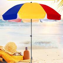 Large Garden Umbrella, Patio Market Table Umbrellas, Round Colored Sun Umbrella, Waterproof Oxford Cloth, with Strong Ribs, For_画像4