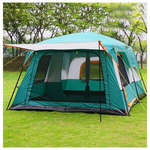 キャンプ用テント 防水 5～8人用 広くてすぐに組み立てられる 安いテント 安定した丈夫なテント キャンプ用 ハイキング用 キャンプ