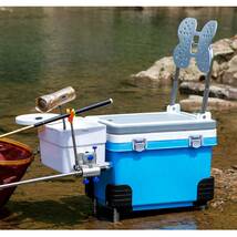 釣り道具箱 漁具や組織に取り付けられた釣りツールボックスタックルボックス 釣り道具と道具の (色 : Blue, Size :_画像6