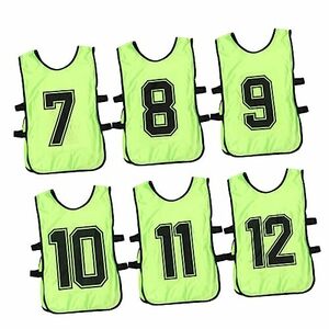 [GOOHOCHY] 6個 子供用ジャージ バスケットボールジャージ バレーボール ピンニー ユース サッカー ピニー ブランクトレーニング