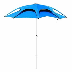 2.2M Fishing Umbrella, Foldable Beach Parasol, Waterproof Large, UV Protection and Sun Protection, for Balcony, Garden, Terrace,