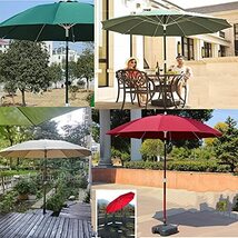 2.7M Aluminum Parasol, Tiltable Outdoor Parasol, Wind-resistant Courtyard Umbrella, UV-resistant Beach Umbrella, Used In Villas,_画像2