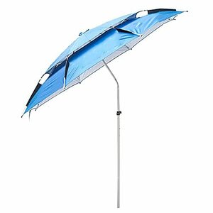 Garden Parasol, Portable Fishing Umbrella, Outdoor Foldable Sun Umbrella, Beach Umbrella with Tilt Mechanism, Used for Fishing,