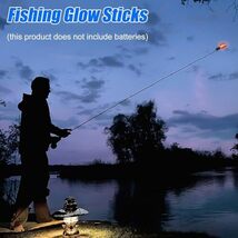 Happlignly 3 個釣りランプ電気 LED スティックライト夜の釣り具アクセサリー発光フロート (点灯、フラッシュ、2_画像3