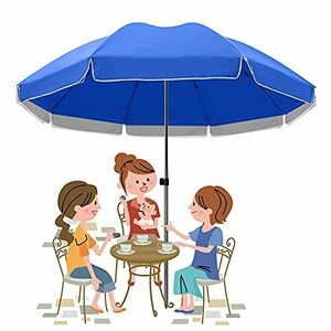 Large Umbrella Parasol, Blue and Green Outdoor Patio Umbrellas Sunbrella, Suitable for Lawn Swimming Pool Backyard Garden