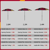 JSY フィッシングテント 釣り傘大きなサンシェードパラソルポータブル折り畳み釣り傘屋外クリエイティブサン傘 釣り部品 (Size :_画像2