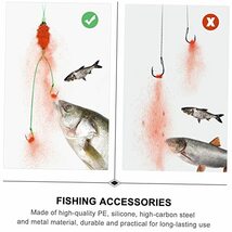 SKISUNO 5個 スナップフック 釣りアクセサリー 鯉釣り餌フック ルアースピナーベイト ルアート フック スプリングフィーダーフック_画像2