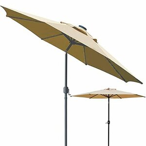 個のポータブルパティオ傘屋外、パティオ傘市場、日焼け止め防風日焼け止め換気傘、チルトクランク、ビーチ/プール用、サンシェード傘良い