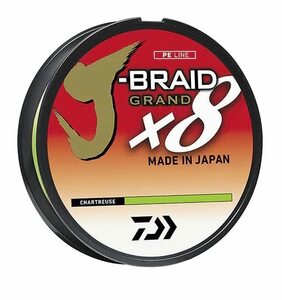 J-Braid Grand X8 フィラースプール シャルトリューズ モノ径 10ポンド
