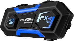 ☆4個セット☆ FODSPORTS バイク インカム FX4 PRO 4人同時通話 ユニバーサル接続 Bluetooth5.0