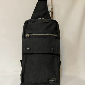 ★即決 美品 ポーター スモーキー ワンショルダーバッグ ボディバッグ 黒 送料230円 PORTER 吉田カバンの画像1