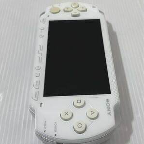 簡易動作確認済み SONY ソニー PlayStationプレイステーション プレイステーションポータブル ポータブルゲーム機 PSP 1000 ホワイトの画像3