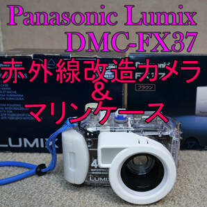 【赤外線改造カメラ938】Panasonic LUMIX DMC-FX37-T ＆ マリンケース 箱付きの画像1