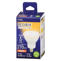 LED電球 ハロゲンランプ形 E11 中角タイプ 6.8W 電球色｜LDR7L-M-E11 5 06-4727 オーム電機_画像1